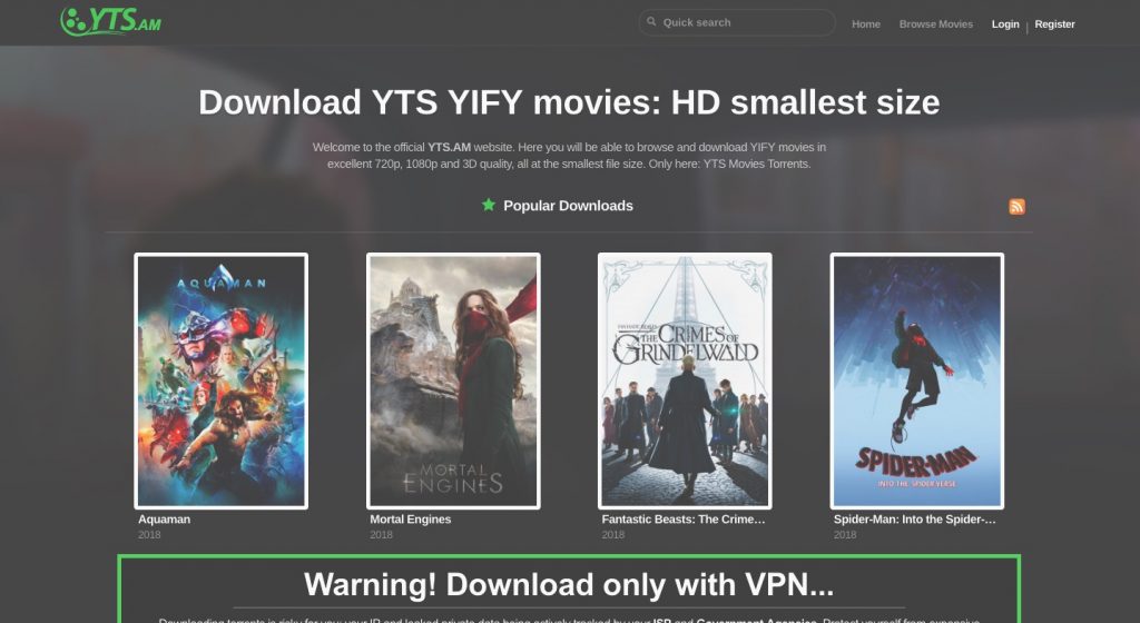 YIFY, YTS Proxy, Mirror website To Unblock YTS,YIFY GuideBits