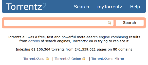 Torrentz2 Proxy and alternative Mirror Site