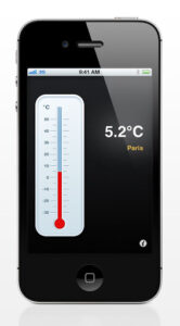 Thermometer App For Android and iOS. 
