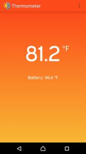 Thermometer App For Android and iOS. 