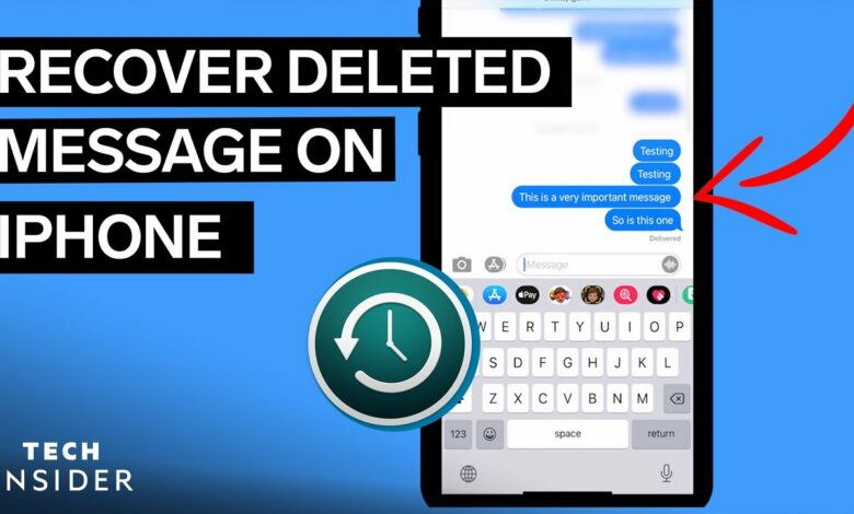 How To Recover Deleted Text Message